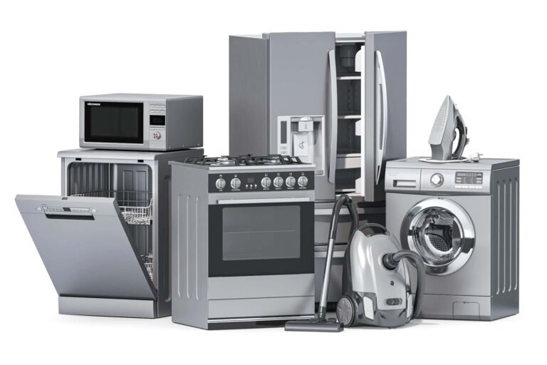 Major household appliances for the kitchen and laundry room
